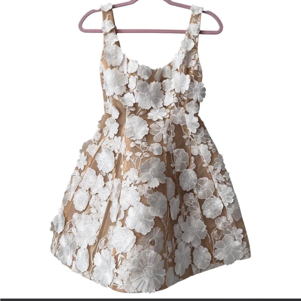 Bronx and banco Jasmine white flower mini dress XS New w tags - Picture 4 of 9
